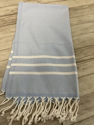 Turkish Towel Cotton Small Bath Beach Hammam Peshtemal Sauna Lightweight N93 - Image 1 of 4