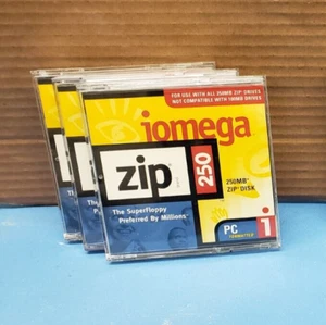 Unused Iomega 250MB Zip Disks - QTY 3 - Picture 1 of 2