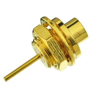 MMCX panel mount Jack Female Connector with nut and solder cup - Picture 1 of 4