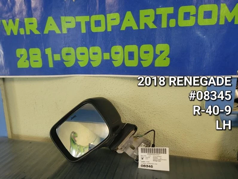 Espejo retrovisor puerta jeep renegade LH eléctrico moldeado negro sin giro 2015 a 2020 Foto 1 de 1