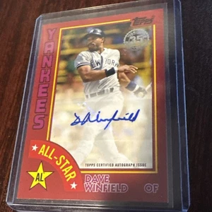 2019 Topps Dave Winfield Red Auto 7/25 1984 All Stars Autos - Picture 1 of 2