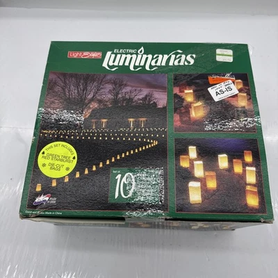 Light Styles Electric Luminarias Kit Of 10 Red And Green Tree Starburst Bags - Image 1 of 4