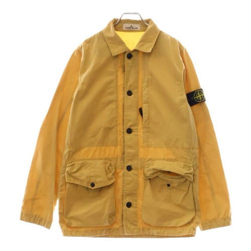 STONE ISLAND CAMICIA TINTO IN CAPO GIACCA logo patch tinto beige 7615439WN usato