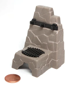 Playmobil Miniature Medieval Castle Cabin "Stone" Cook Stove w/ Grate Furniture - Picture 1 of 1