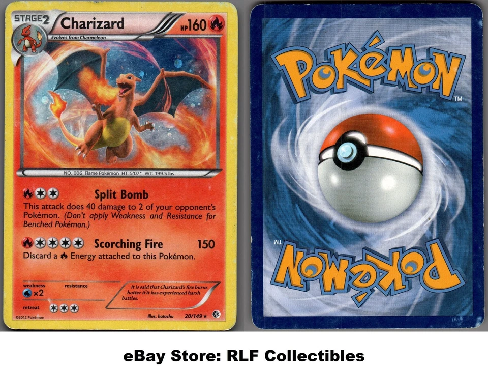 2012 Pokemon, B&W Boundaries Crossed Promos, #20/149 Charizard, Cosmos Holo Rare - Image 1 of 1