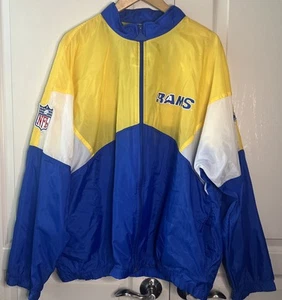 Vintage Los Angeles Rams NFL Pro Line Apex One Jacket Size XL Windbreaker - Picture 1 of 11