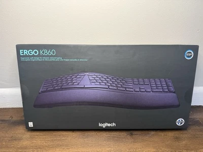 Logitech ERGO K860 Bluetooth Keyboard 920-012865 Ergonomic Curved Split NEW - Image 1 of 4