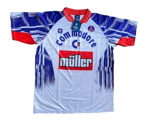COMMODORE PSG SHIRT XXL 2XL New PSG Football Shirt Official Repro 80s 90s Muller - Picture 1 of 11