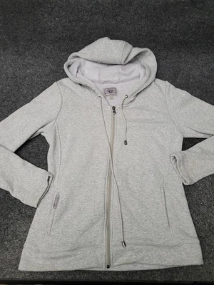 UGG Sudadera con Capucha Mujer Gris Medio Cremallera Completa Forrada de Vellón Sudadera Bolsillos Acogedora Foto 1 de 4