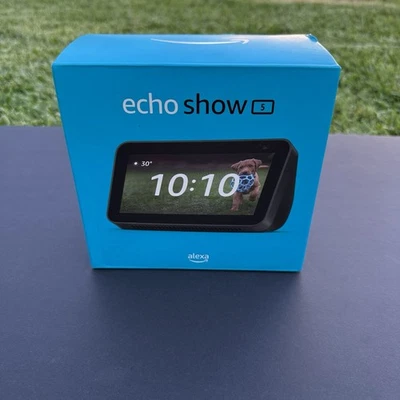 Amazon Echo Show 5 (2nd Gen) Smart Display Speaker - Charcoal New Sealed - Image 1 of 4