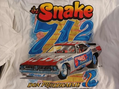 Don Prudhomme Hot Wheels Cuda NHRA Divertido Coche Drag Racing Camiseta XL Foto 1 de 2