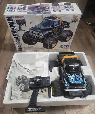 1987 Tamiya 46004 Midnight Pumpkin RC Truck Runs Great! With Original Box Etc! - Image 1 of 4