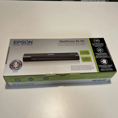 Portable Color Document Scanner - EPSON ES - 50 Workforce Black - Image 1 of 4