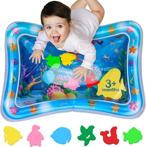 Tummy Time Water Mat – Inflatable Water Play Pad for Babies - Sensory Tummy Time - Picture 1 of 9
