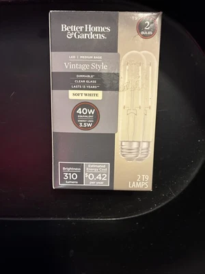 Vintage Style, BHG Led Medium Base Soft White 40 W Light Bulbs - Image 1 of 4