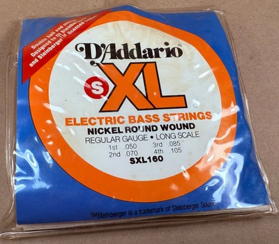 Cuerdas de bajo D'Addario SXL 160 calibre regular escala larga .050-.105 Steinberger Foto 1 de 4
