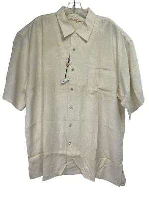 Ben Hogan 100% Silk Hawaiian Cream Mens Sz XL Button Up Shirt  (Q36) NWTs - Image 1 of 4