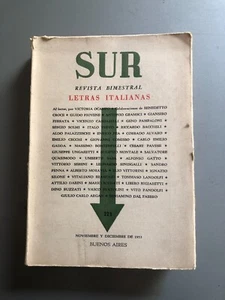 Revista Sur N° 225 - Letras italianas - Imagen 1 de 3