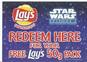 England UK Star Wars TPM (1999) LAYS "Can You Resist?" ladenaufsteller plakat - Bild 1 von 1