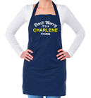 Don't Worry It's a CHARLENE Thing! Unisex Adult Apron Surname Custom Name Family