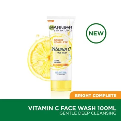 GARNIERSkin Naturals Light Complete Foam 100ml (Vitamin C Face Wash) - Image 1 of 3