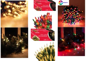 Clear or Multi Coloured Bulb Christmas Fairy Tree Lights Xmas Party Decoration - Picture 1 of 39