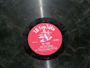78 RPM Record 18 Top Hits 137 A B-2 The Brigadiers, Margie Murphy Vinyl 1955 - Picture 1 of 2