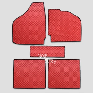 VW VOLKSWAGEN RUBBER FLOOR MATS KARMANN GHIA TYPE 14 RHD / color RED 10 - Picture 1 of 2
