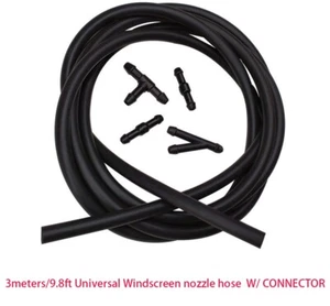 Windshield Wiper Washer Nozzle Hose Kit Universal Fluid Tube Pipe W/Connector US - Picture 1 of 21