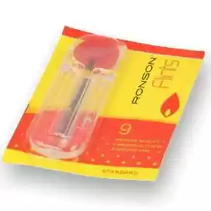 RONSON LIGHTER FLINTS 9 Per Pack 4mm Standard Size Multi Pack listing - Picture 1 of 2
