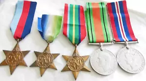 WW2 ROYAL NAVY GROUP MEDALS THORNTON ATTACHED SUBMARINE FLOTILLA SARACEN PHOTO's - Picture 1 of 7