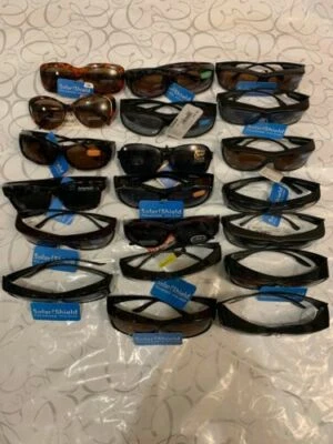 WHOLESALE LOT - SOLAR SHIELD POLARIZED FIT OVER DESIGN /COLOR SUNGLASSES UNISEX - Image 1 of 4