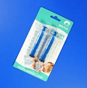 Baby Nasensauger 2er Pack Profi Spritze Baby Nasenspritze Neu - Bild 1 von 2