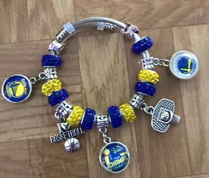 Golden State Warriors Wrap charm bracelet - Picture 1 of 2