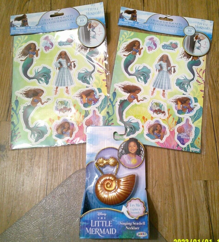 Disney Little Mermaid Live Action Movie Ariel Singing Seashell necklace 2023