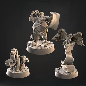 CastnPlay #860 Town Criers de Mennesker City (3 miniaturas) - sin base - 32 mm - Imagen 1 de 3