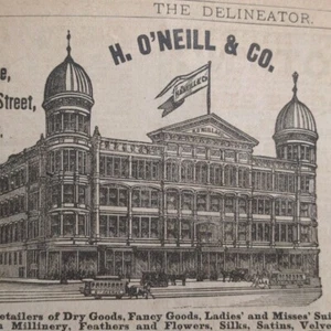 H O'Neill & Co 6th Ave New York 1890 Victorian Print Ad 20th 21st Street Import - Picture 1 of 3