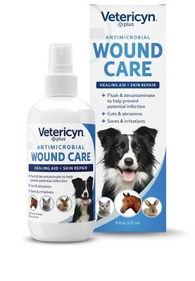 Vetericyn Plus Wound and Skin Care Spray for Dogs Cats and All Animals 8 Fl Oz - Image 1 of 3