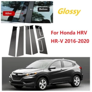 Door Window Pillar Posts For Honda HR-V 2016-2020 Door Panel Trim Stickers Pads - Picture 1 of 8