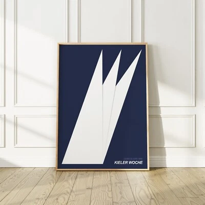 Kieler Woche 1968, The Kiel Week Sailing Event Poster, No Frame - Image 1 of 4