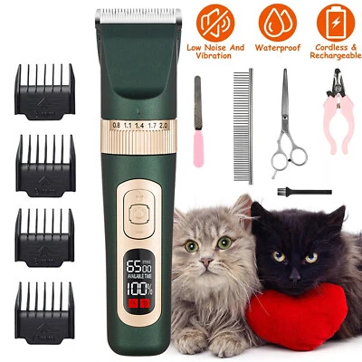 MARKENLOS Hunde Schermaschine Hund für Dickes Haar Tierhaarschneidemaschine Kabellos Leise