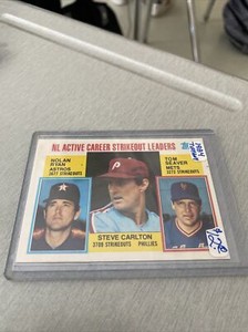 1984 Topps #707 NL Active Career Strikeout Leaders  Ryan Carlton Seaver  