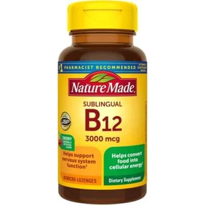 Nature Made Vitamin B12 - Cherry 3,000 mcg 40 Tabs - Picture 1 of 2