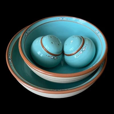 Noritake Boulder Ridge 8674 - Panadero redondo, tazón para verduras y sal pimienta Foto 1 de 4