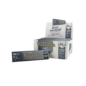RIZLA BLUE KING SIZE SLIM THIN CIGARETTE SMOKING ROLLING PAPERS GENUINE 10-50