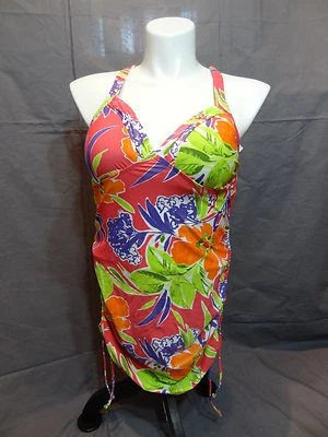 Lane Bryant провода бесплатная подкладка чашка купальный костюм танкини плавать верхний размер 14 - Изображение 1 из 4