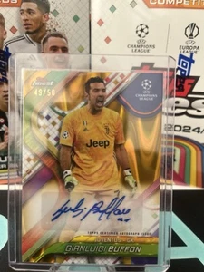 24/25 Topps Finest Guanluigi Bufffon Autograph , Numbered 49/50 - Picture 1 of 2