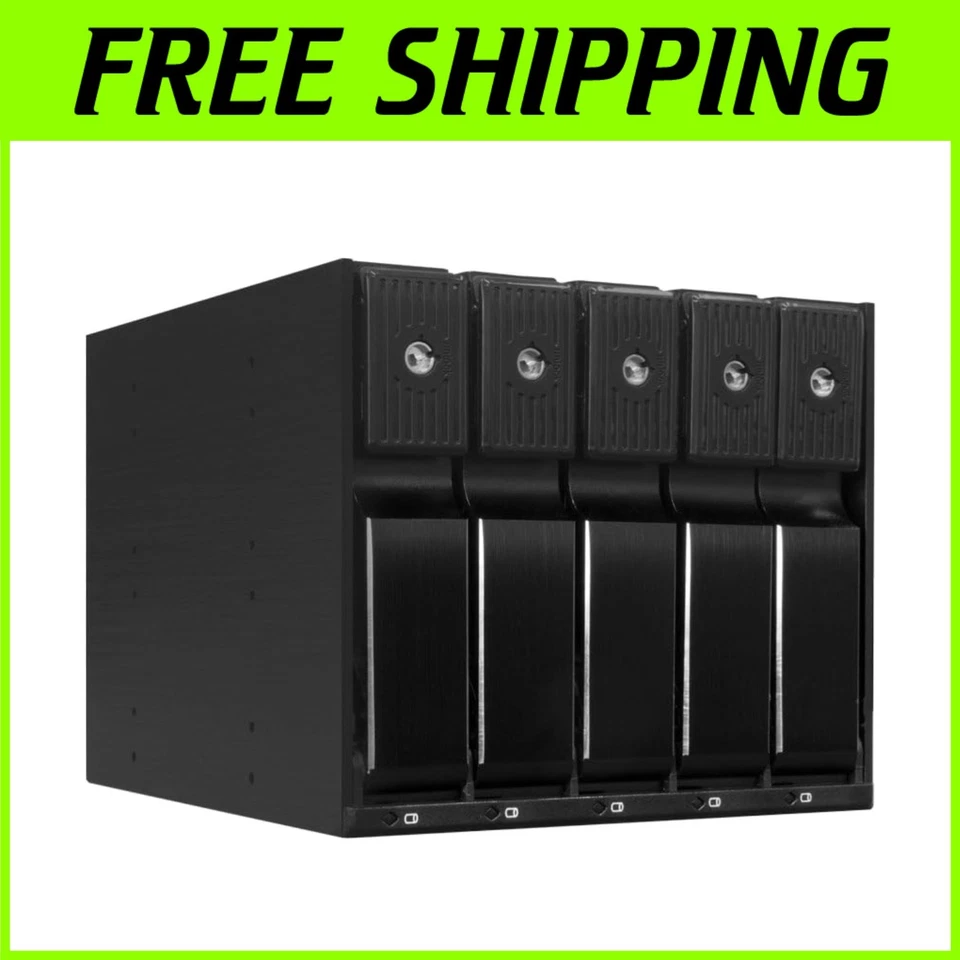5-Bay Aluminum Trayless Internal Hard Drive Enclosure - Image 1 of 4