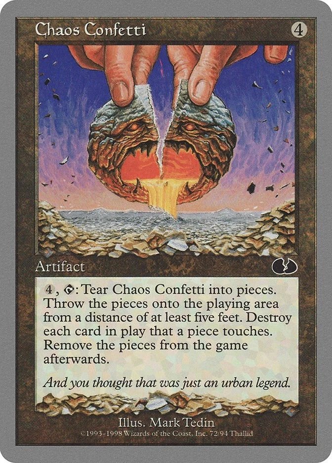 Chaos Confetti 72 LP Normal Unglued MTG EN - Image 1 of 1