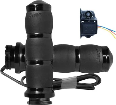 Empuñaduras térmicas Avon de terciopelo con amortiguación de aire - negras - AIR-96-HT Foto 1 de 2